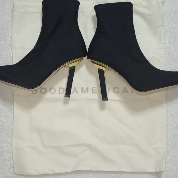 Good American Ankle Shine Neoprene Booties Size 6.5 - Picture 8 of 10
